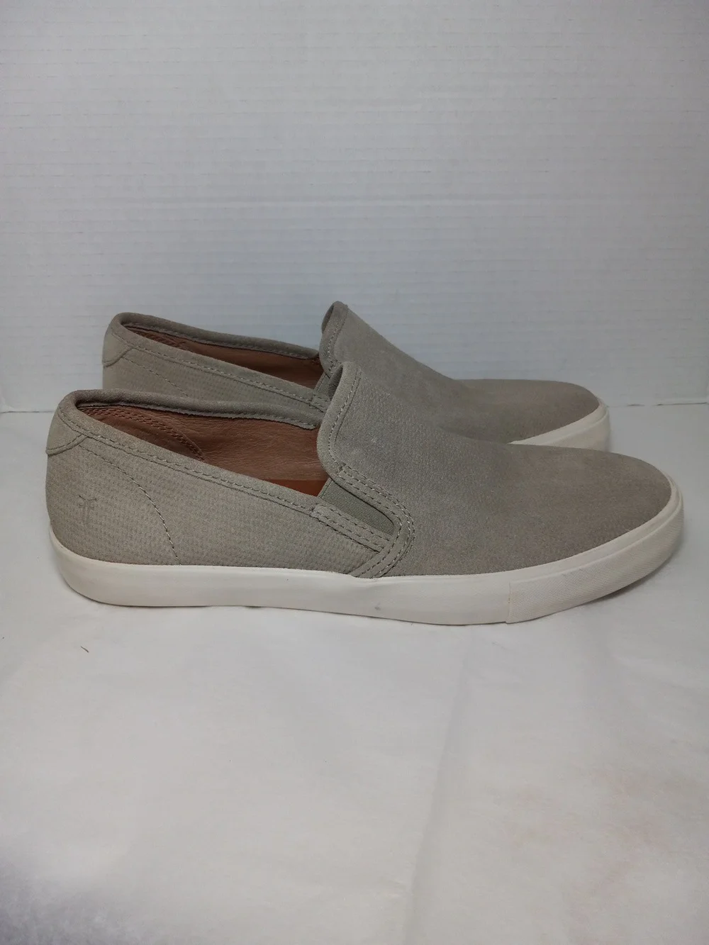 Frye Men's Slip-On Suede Loafers - Taupe Size 9